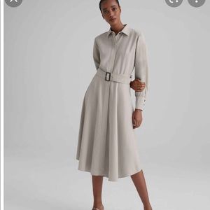Club Monaco Curved Hem Shirtdress